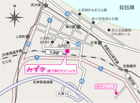 みずき皮フ科クリニック地図
